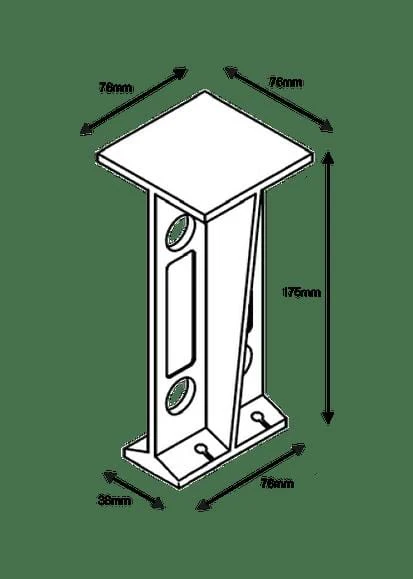 175mm Raised Floor Loft Leg (Pack 12) - Image 3