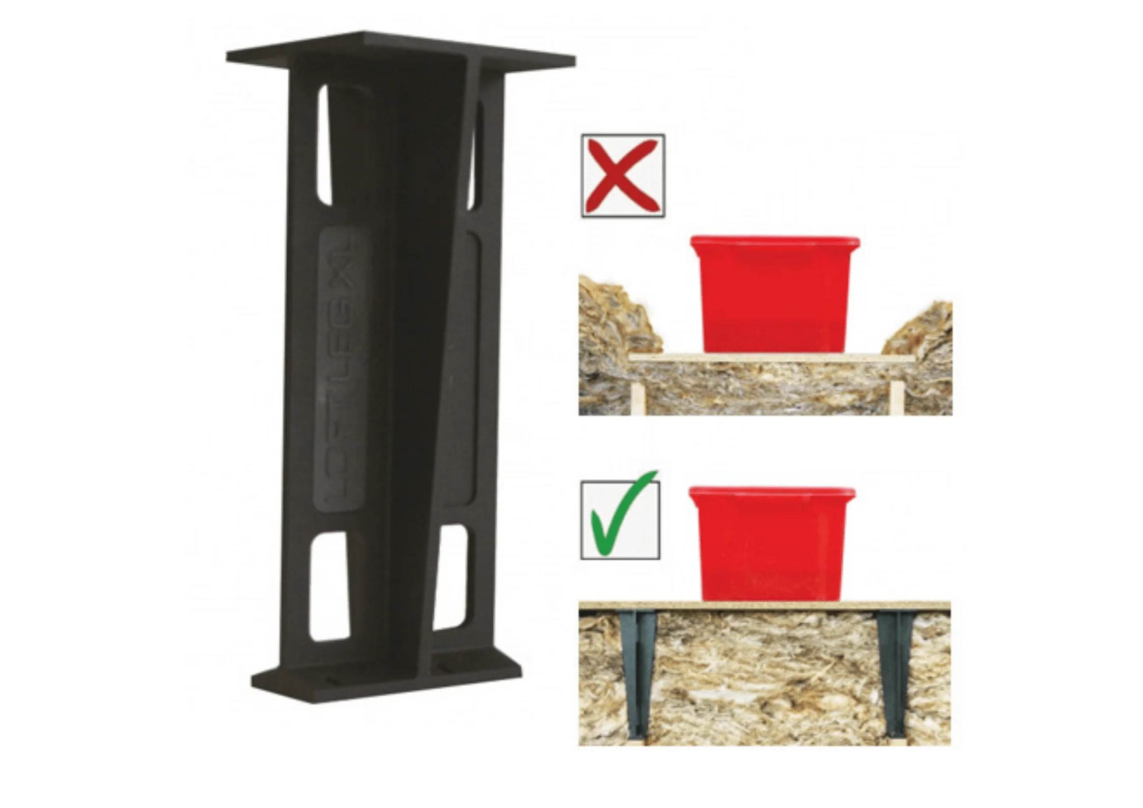 175mm Raised Floor Loft Leg (Pack 12) - Image 4