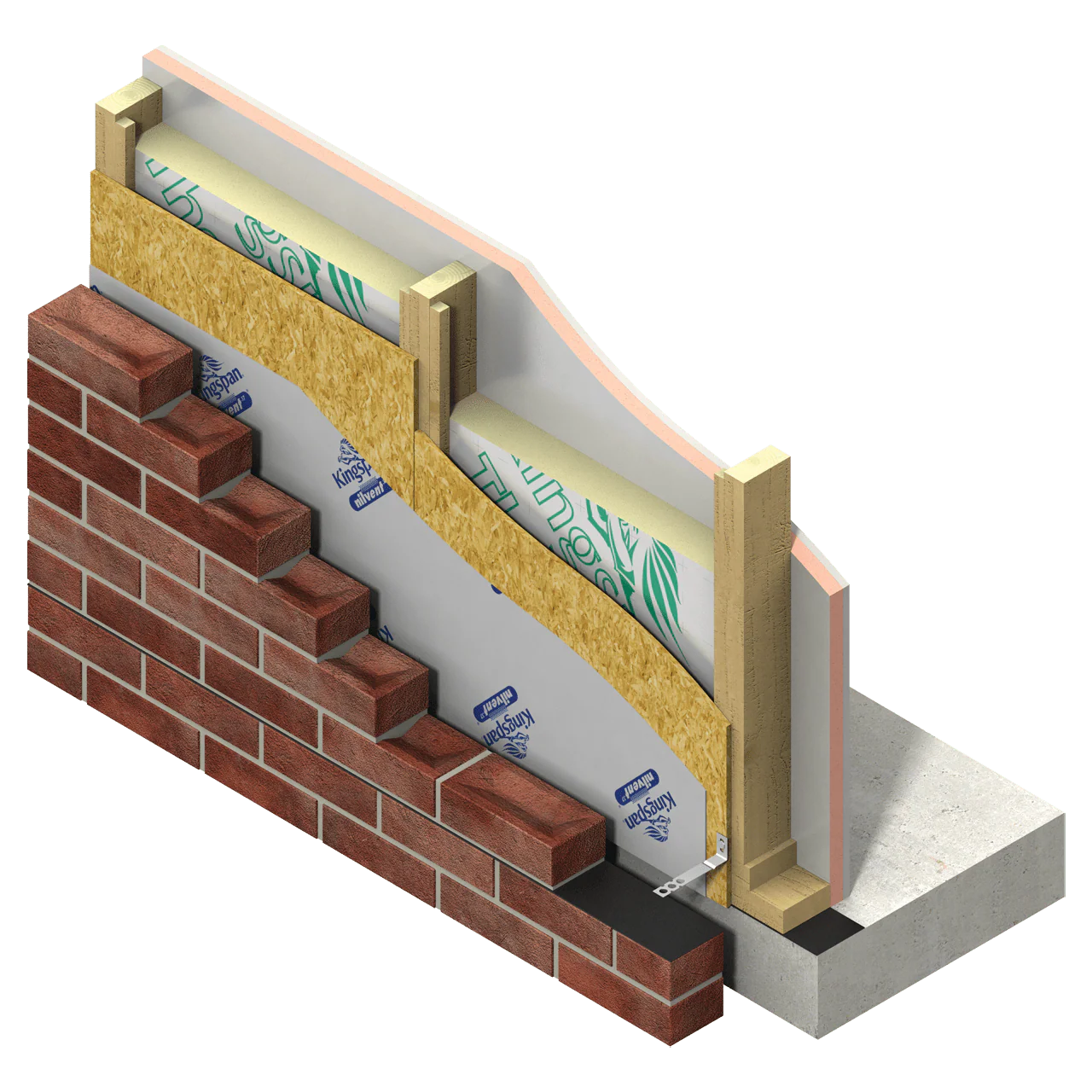 40mm Kingspan TW55 ThermaWall PIR Insulation Board 2.4m x 1.2m - Image 3