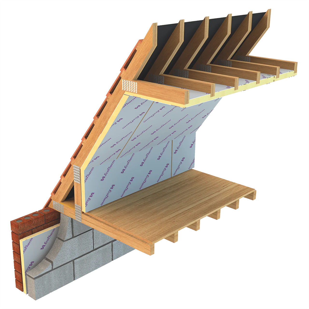 80mm Ecotherm Eco-Versal PIR Insulation Board 2.4m x 1.2m - Image 4