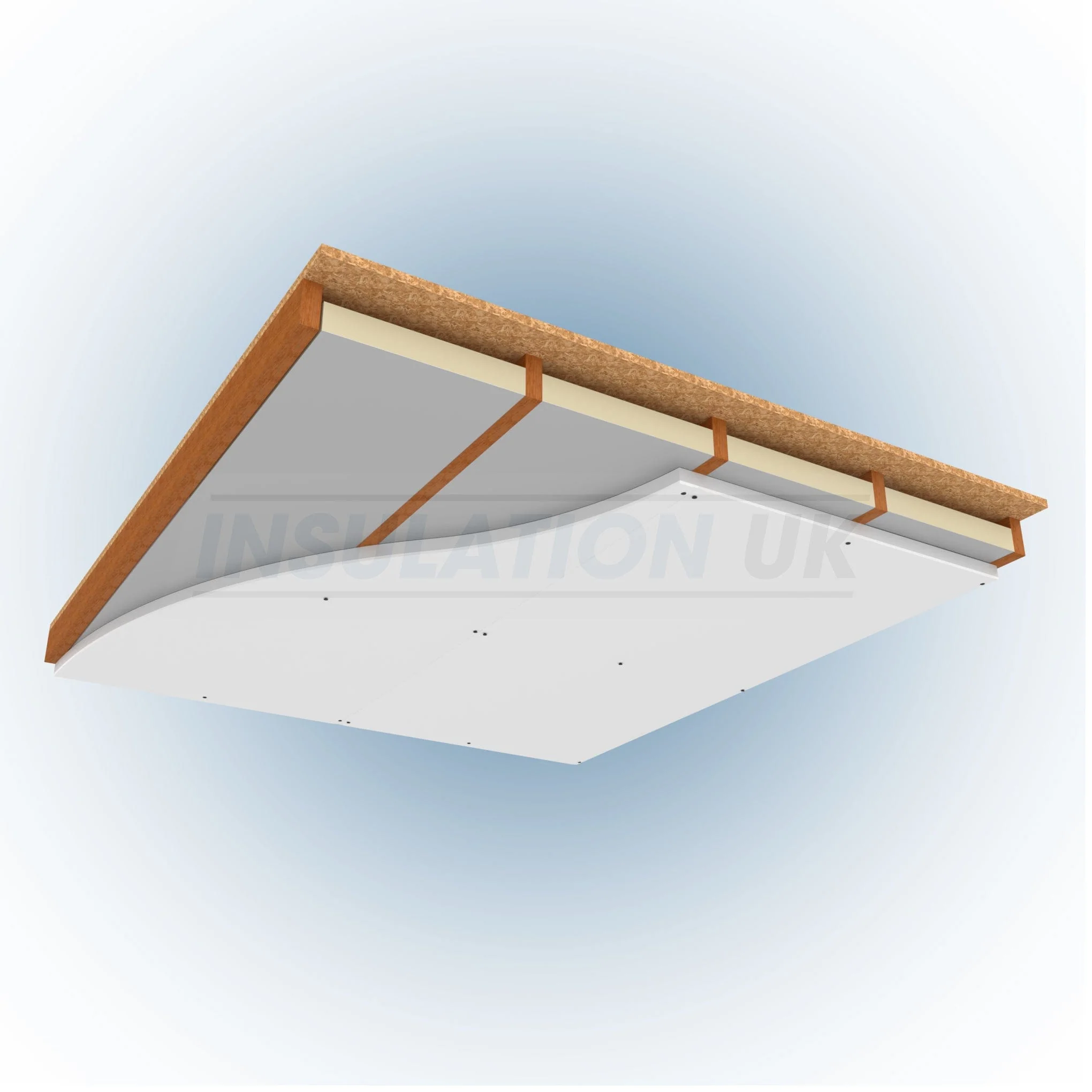 29.5mm Tekwarm EPS Thermal Basic Board  2.4m x 1.2m  9.5mm Plasterboard - Image 7