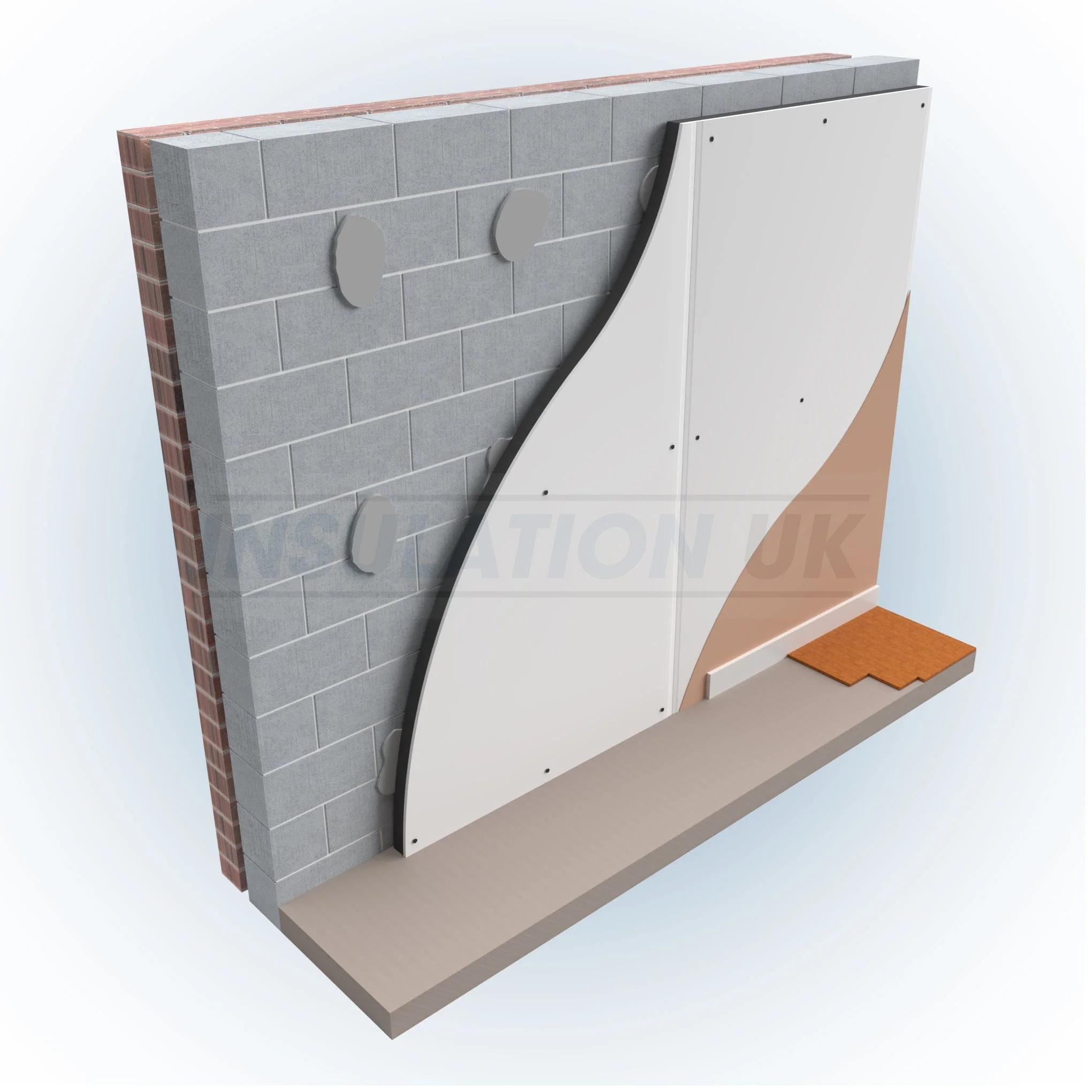 Tekwarm HP+ Insulated Plasterboard 2.4m x 1.2m Bulk Buy 52.5mm - Pallet of 20 Sheets - Image 6