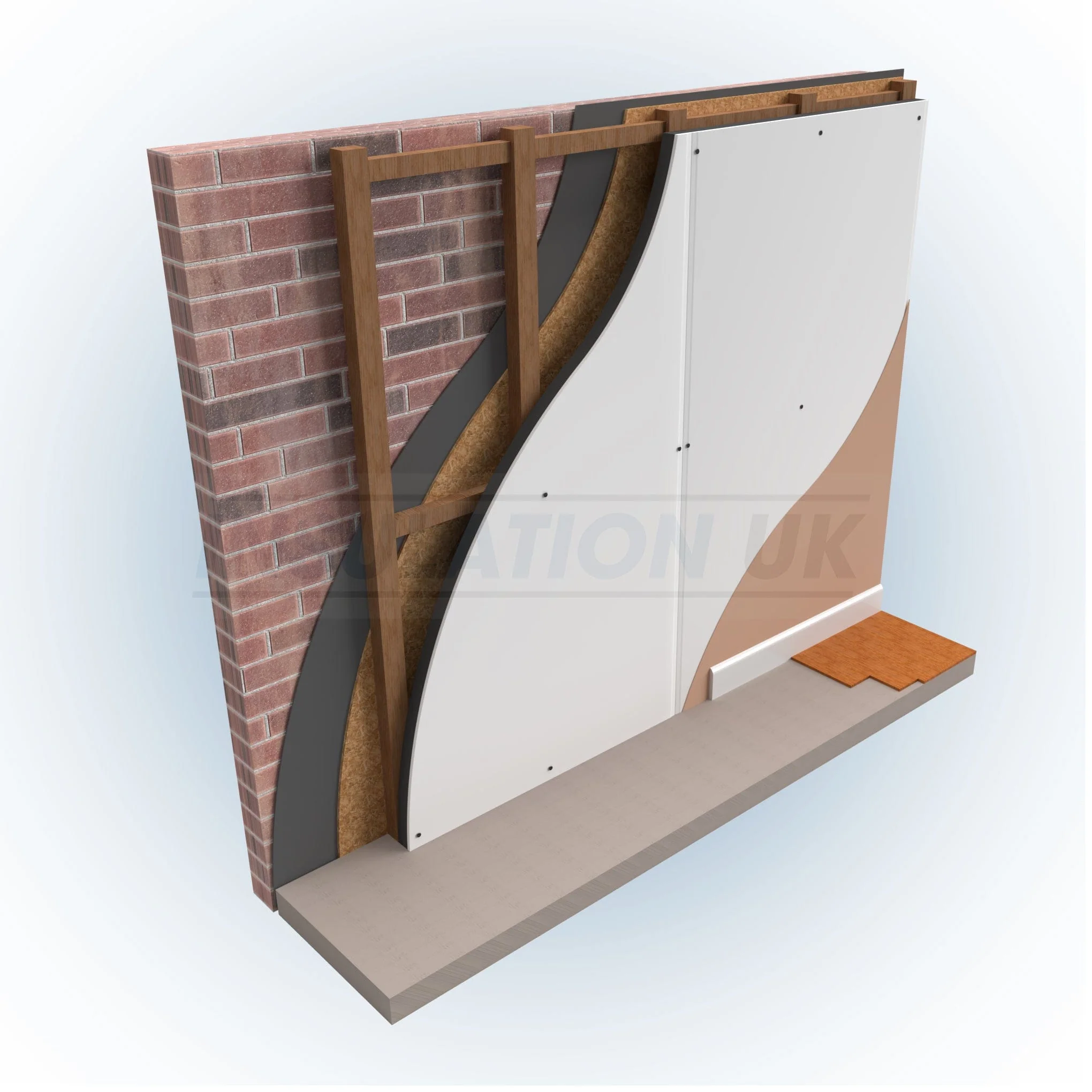 Tekwarm HP+ Insulated Plasterboard 2.4m x 1.2m Bulk Buy 62.5mm - Pallet of 18 Sheets. - Image 5