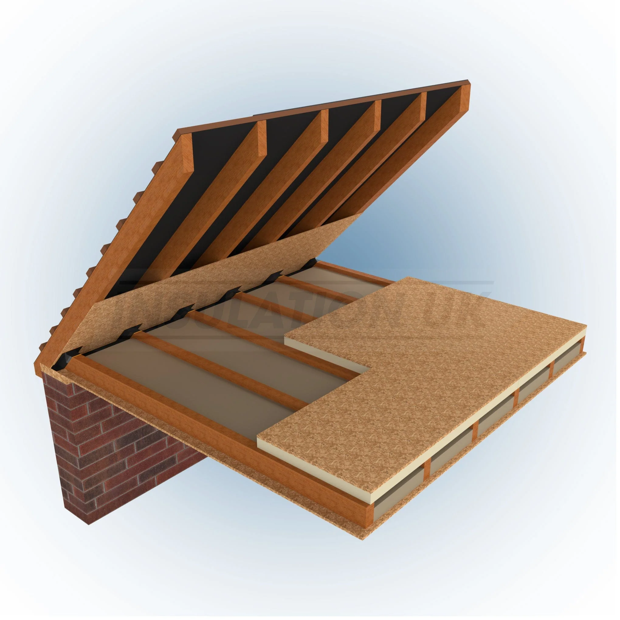 108mm Tekwarm Insulated Loft Deck 1200mm x 600mm Bulk Pallet x 24 Boards - Image 4