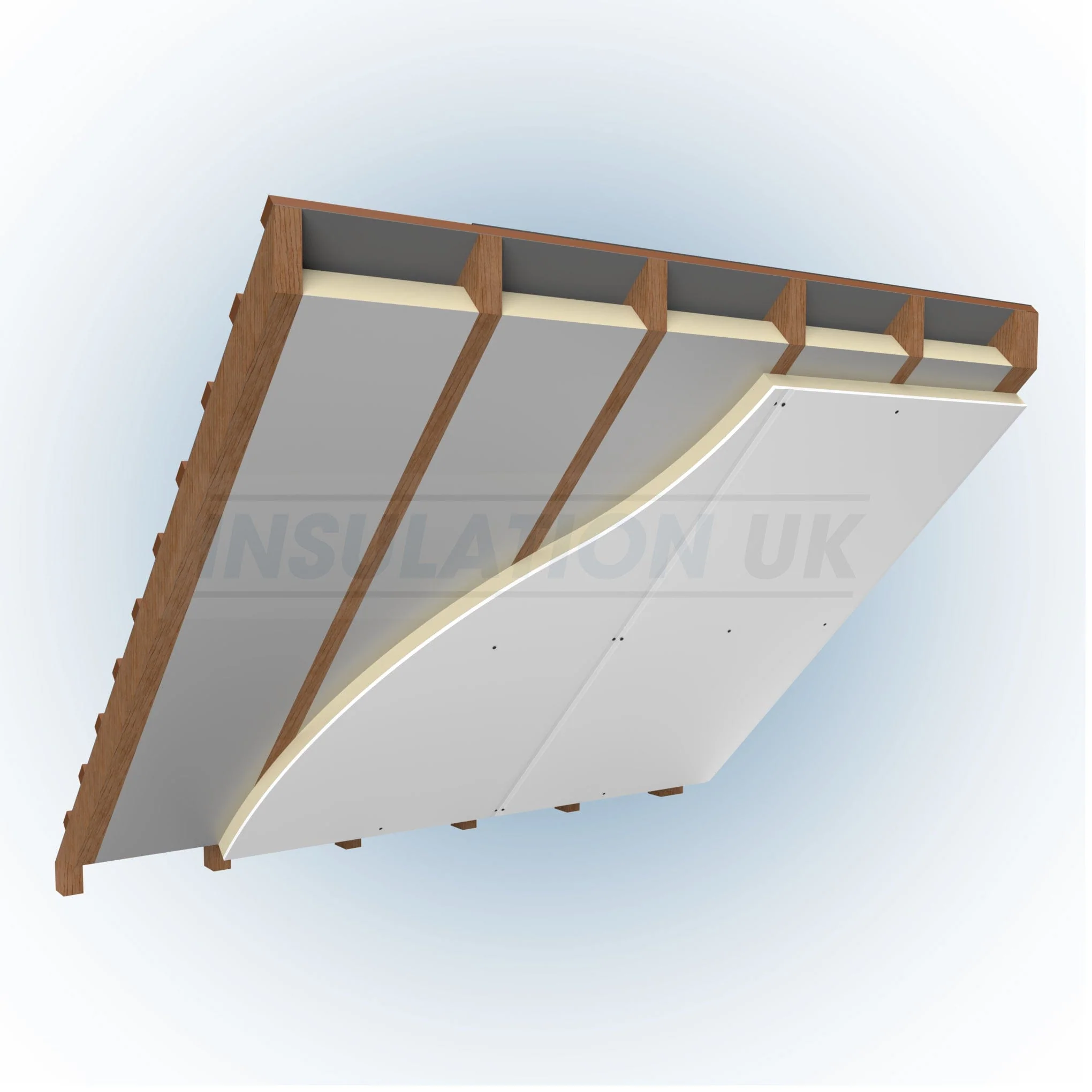 42.5mm Tekwarm PIR Insulated Plasterboard  2.4m x 1.2m - Image 6