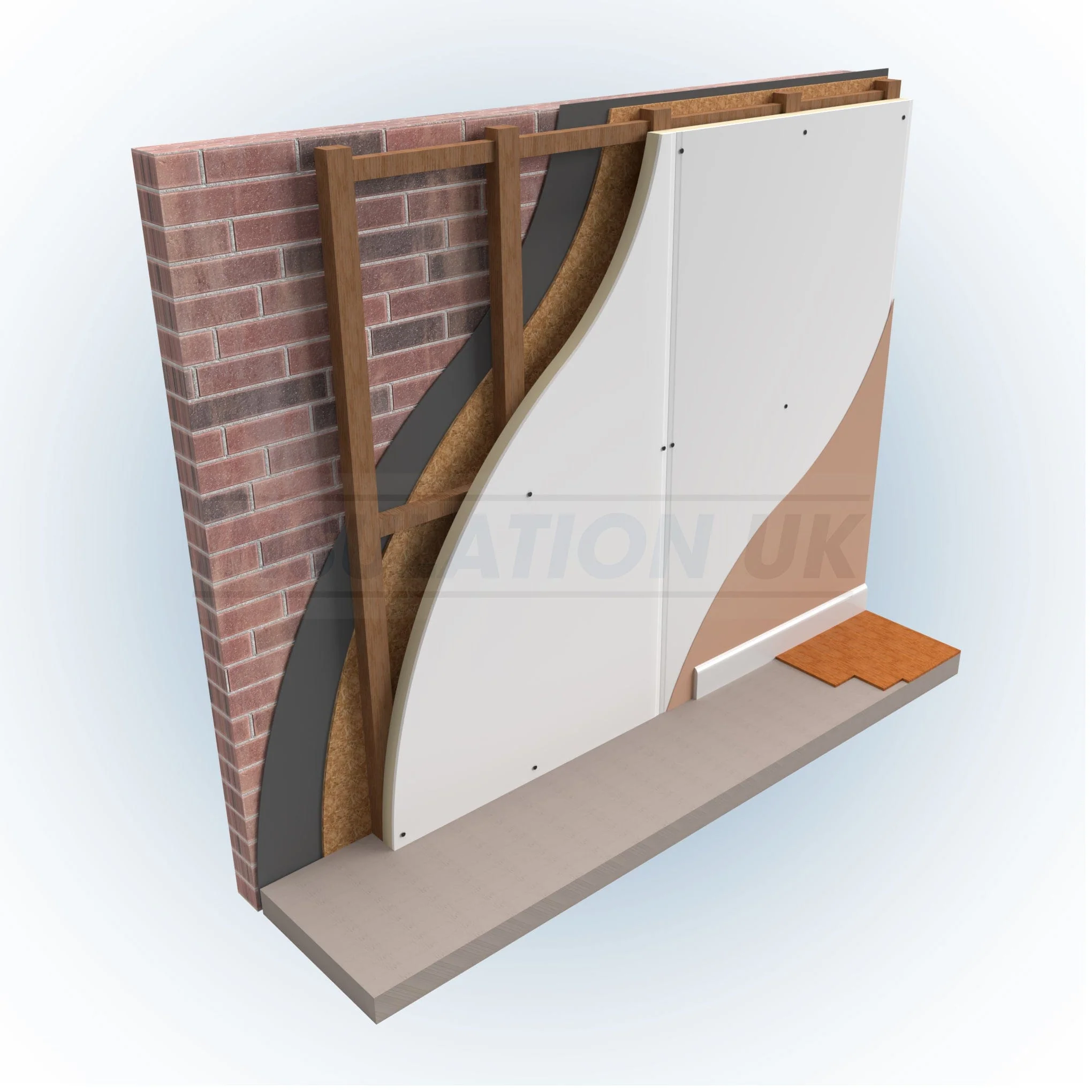 82.5mm Tekwarm PIR Insulated Plasterboard 2.4m x 1.2m - Image 5